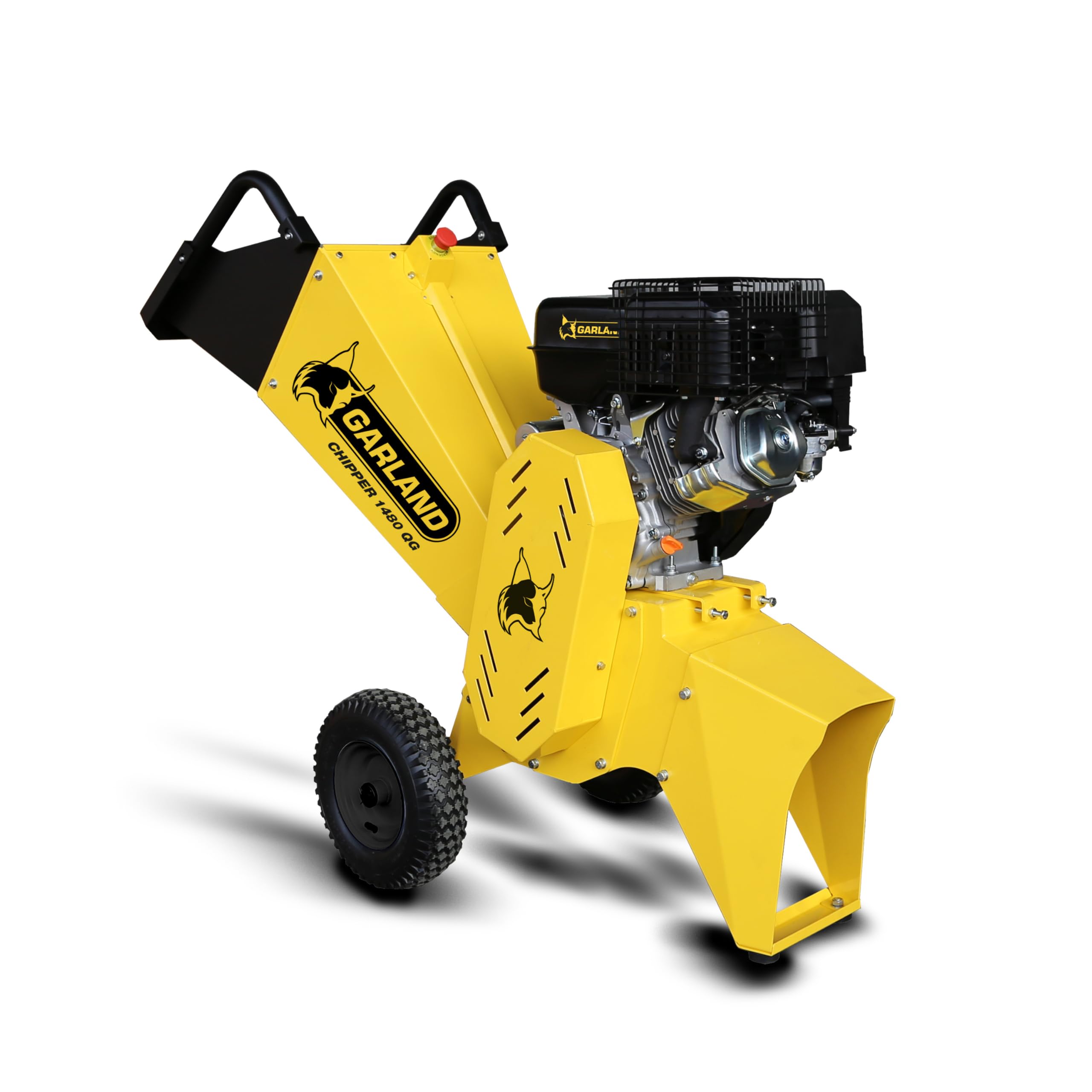 GARLAND CHIPPER 1480 QGW-V23 - Biotrituradora gasolina con motor 4T, 420cc 11,8CV arranque eléctrico, rodillo de cuchillas, ramas hasta 12 cm, SC System, tolva rápida, trituradora de ramas gasolina
