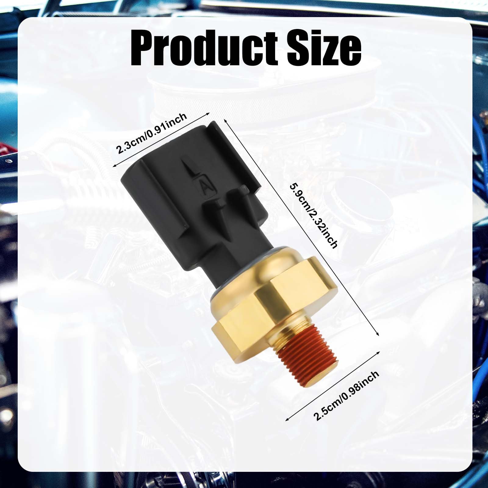 Interruttore Sensore Pressione Olio Motore, Sensore Pressione Olio Sensore Unità di Invio Pressione Olio Compatibile con Chrysler Dodge Jeep, Sostituisce 5149064AA, 5149062AA, 56028807AB