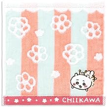 Chiikawa   Bees Hand Towel Pink Chiikawa Flower Spun Yarn 41-1220065 Approx. 8 x 8 inches 20 x 20 cm