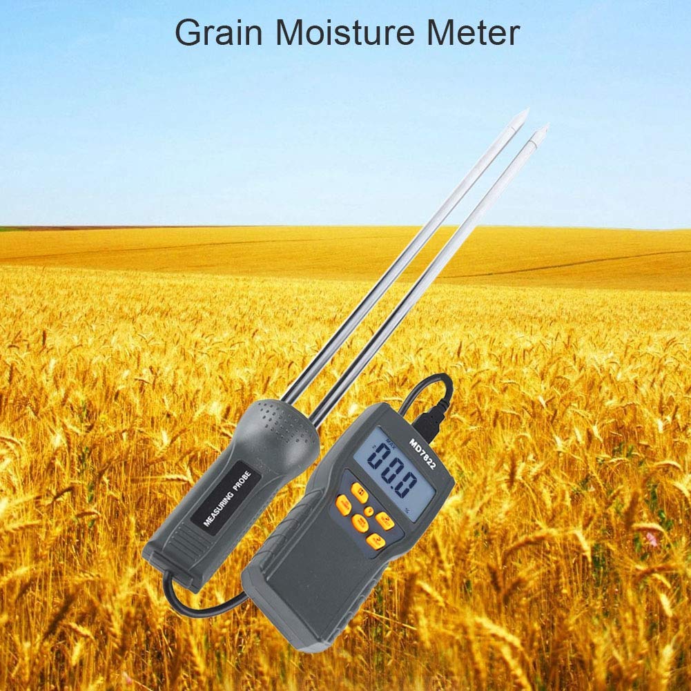 Fydun Medidor de humedad de grano Pantalla LCD Digital Probador Sensor Inteligente para Maíz Trigo Arroz Frijol