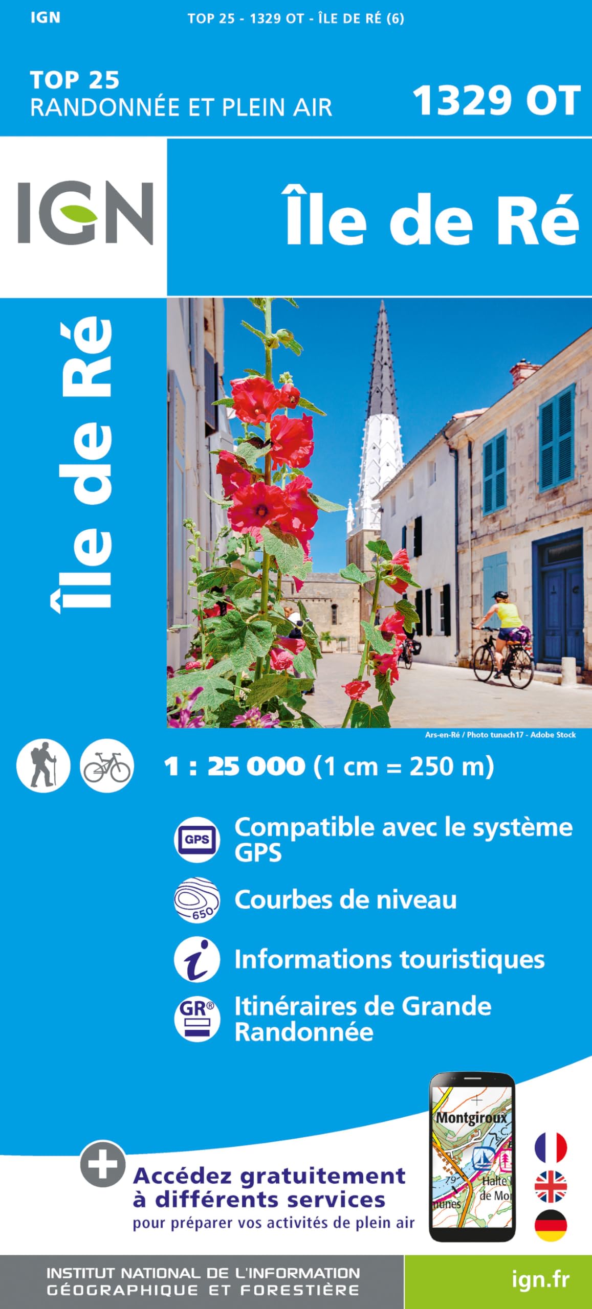 Ile de Ré (1329OT): 1:25000 (TOP 25)