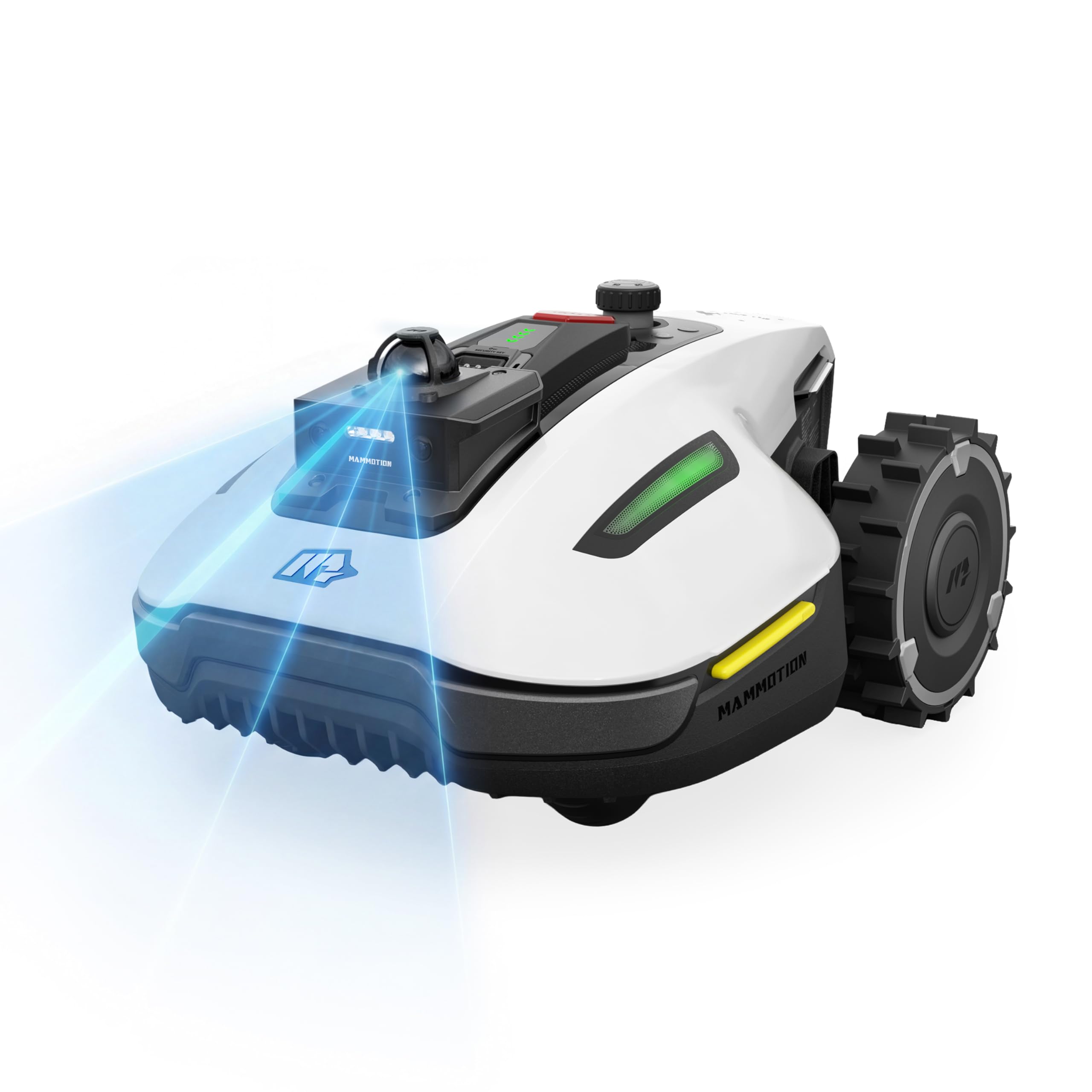 MAMMOTION YUKA Mini 2 800 LiDAR Robot Cortacésped sin Cable Perimetral, hasta 800㎡, LiDAR de 360° + Visión por IA, Reconocimiento de más de 300 Obstáculos, Modo DropMow