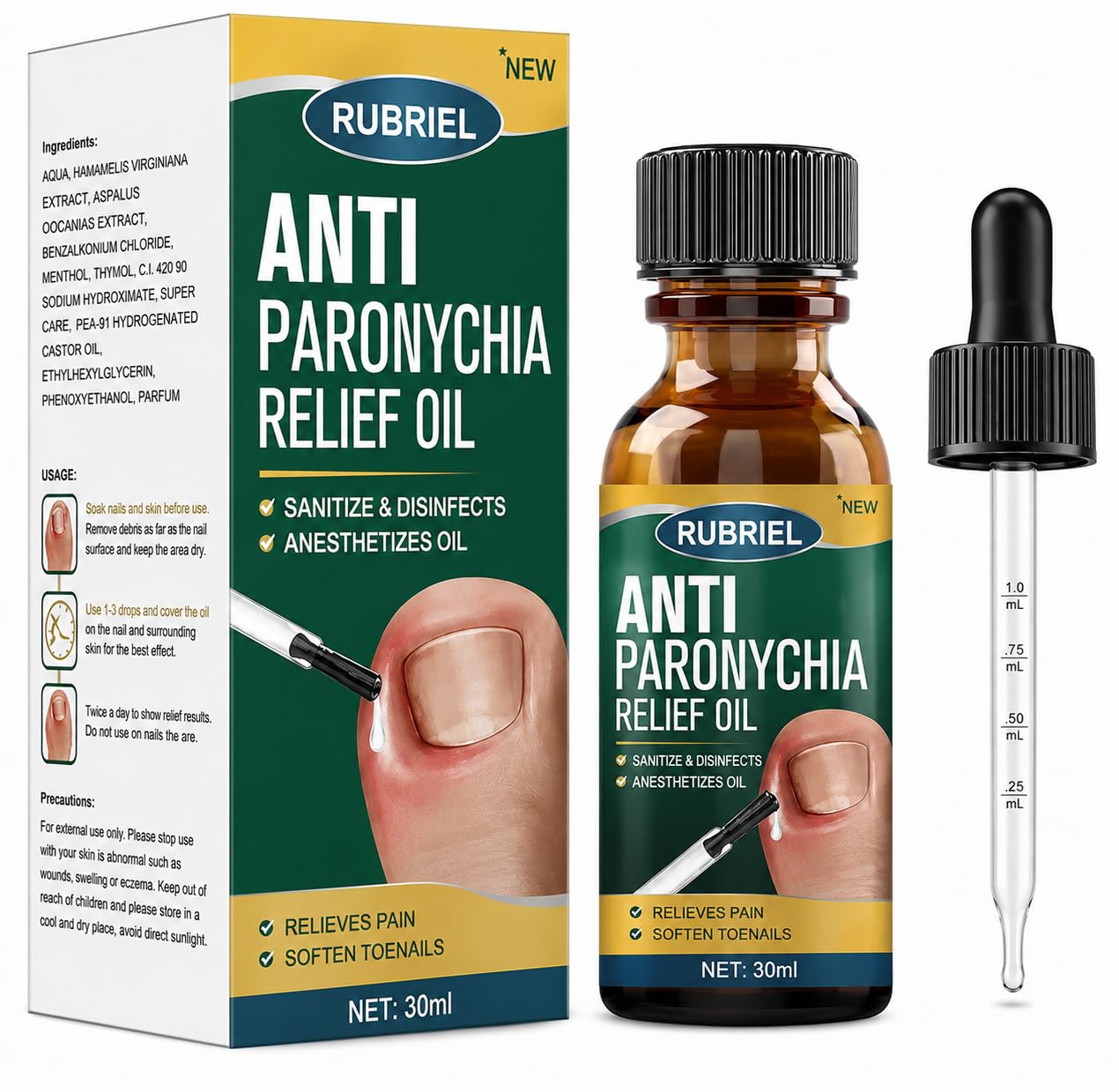 Anti Paronychia Relief Oil, 10ml, Natural Nail Treatment for Pain Relief and Disinfection-picture-14