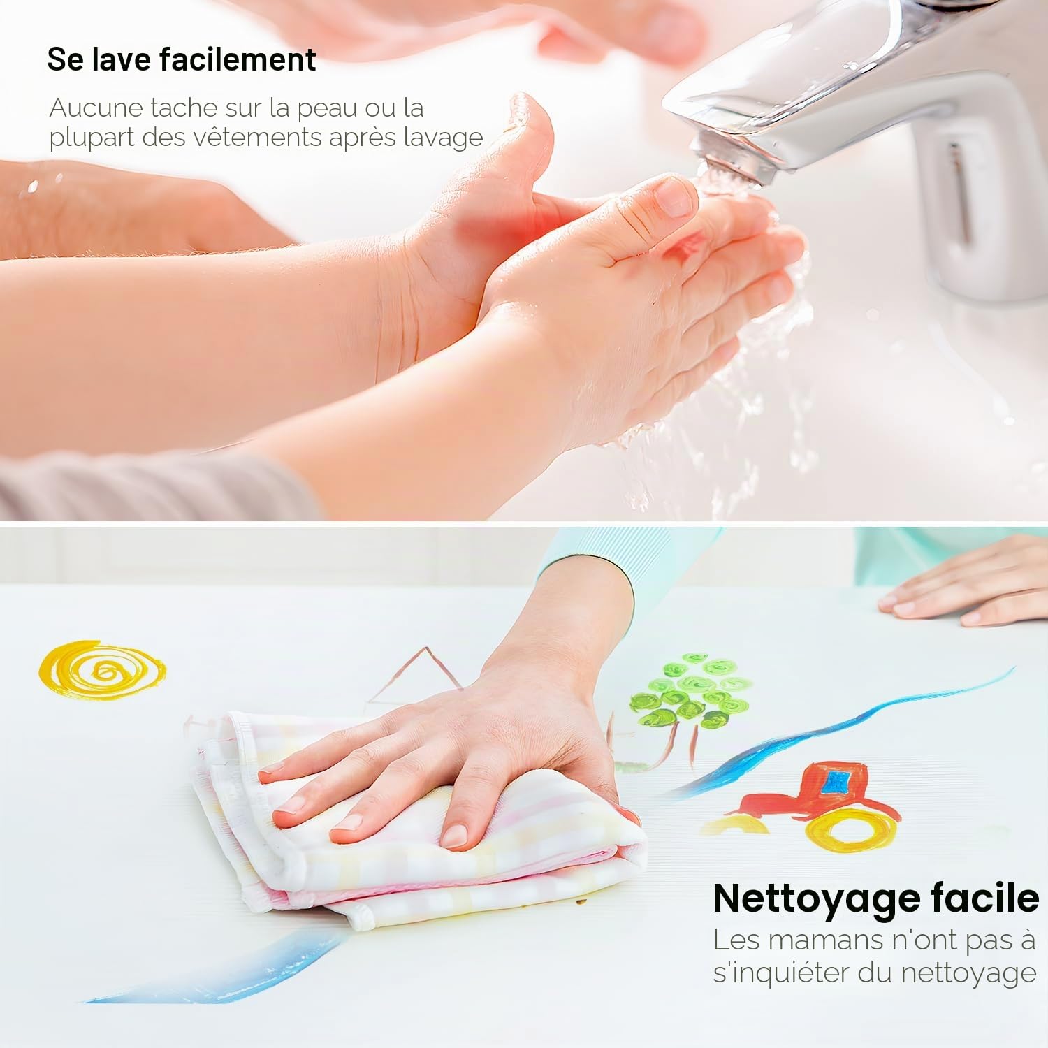 Shuttle Art Peinture au Doigt pour Enfants, 15 Couleurs 60ml Peinture au Doigt Enfant Lavable Non Toxique, Peinture Enfant pour les Tout-petits Art Bricolage