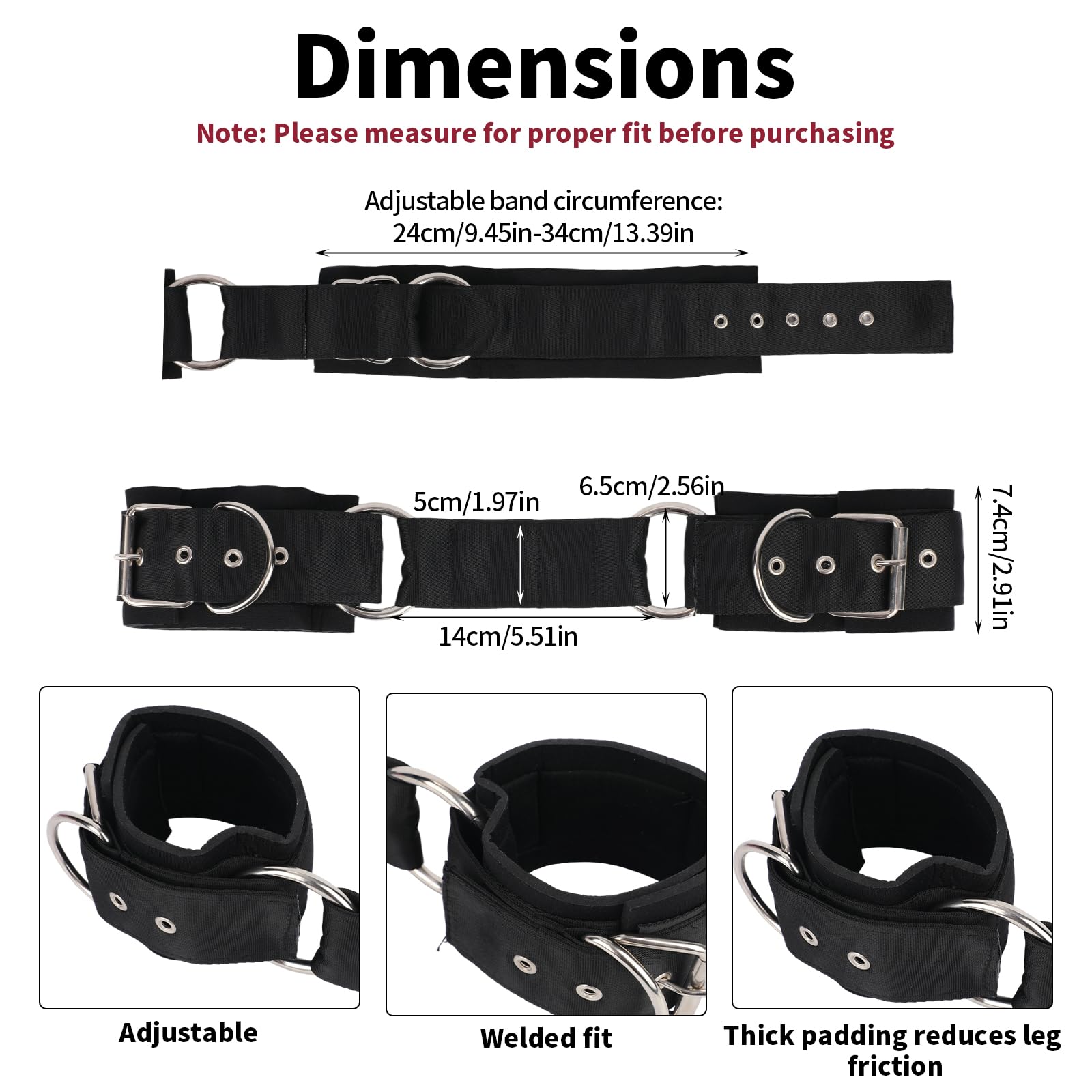 Manguitos de Dos Patas, Correas Ajustables para Caballos Fáciles de Usar Ligeros y Suaves Accesorios para Pastoreo Entrenamiento y Viajes (Negros)
