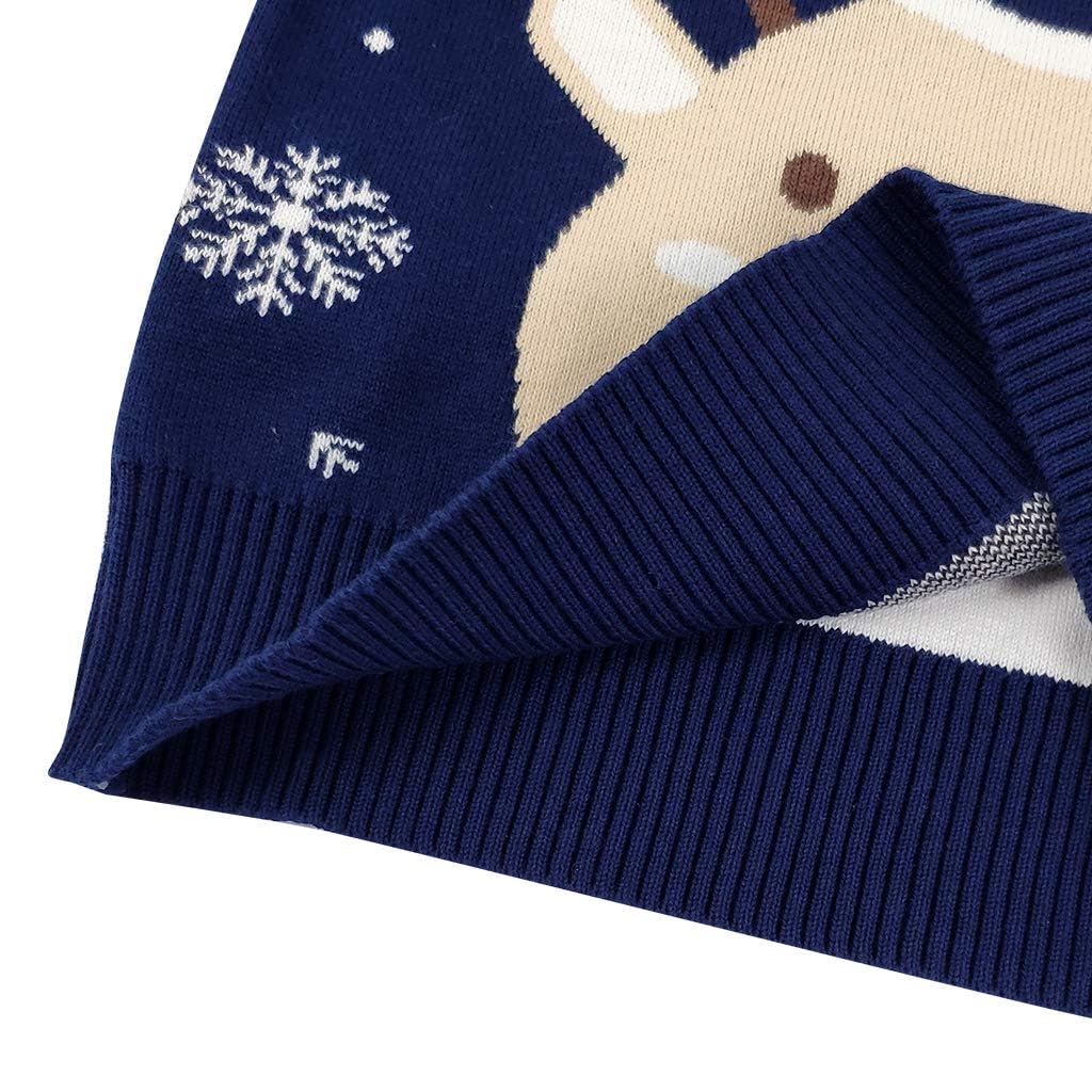 JiAmy Dziecięcy świąteczny sweter świąteczny sweter bluzy dla dziewczynek chłopców, J, 2 lat