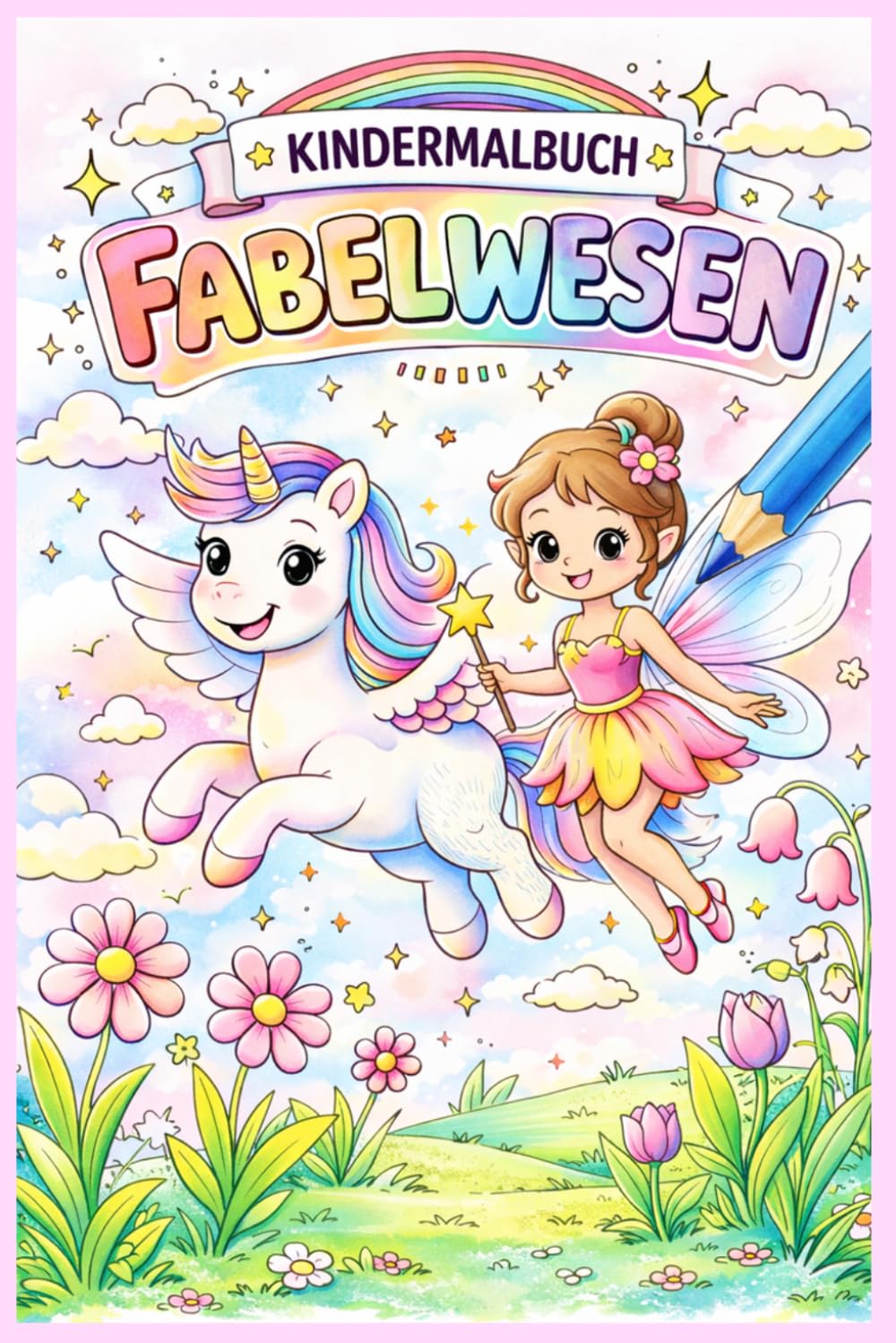 Malbuch Fabelwesen: kreative Wesen zum ausmalen