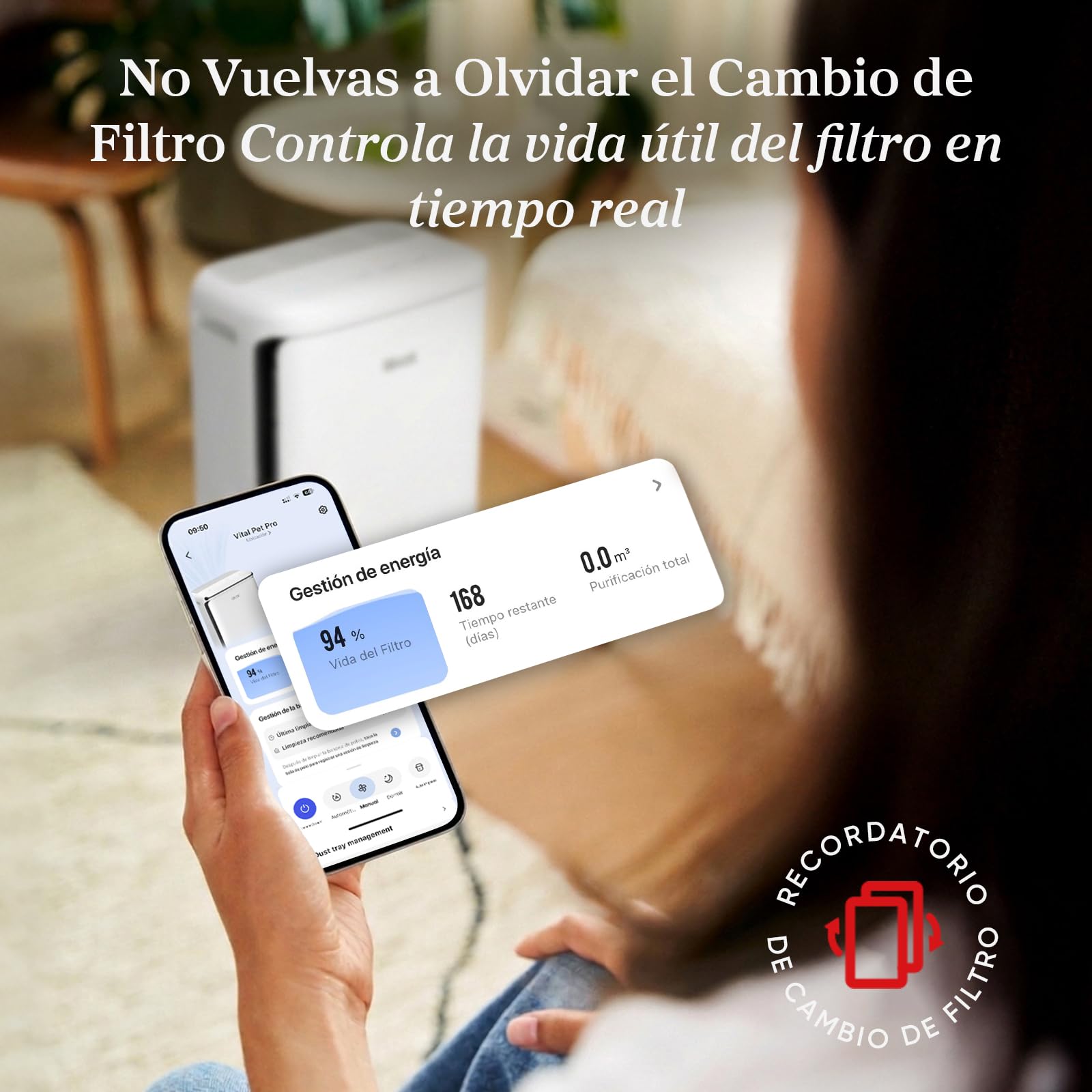 Levoit Vital Pet Pro Filtro de Recambio para Purificador de Aire, 1 Unidad | Filtro HEPA Original, Vital Pet Pro, Compatible con el Modo Sueño, Carbón Activo de Alta Eficiencia