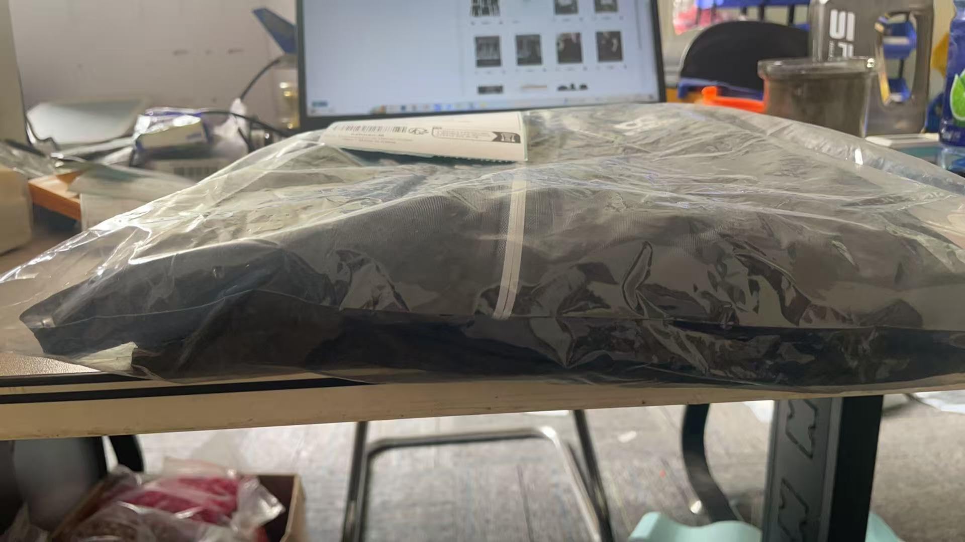 Ropa de entrenamiento para hombre, ropa de fitness, gimnasio, al aire libre, pantalones de compresión, camisa de manga larga, 4 unidades o 5 piezas - Negro