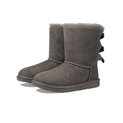 UGG Kids Bailey Bow II (Little Kid/Big Kid) Girls Shoes Grey