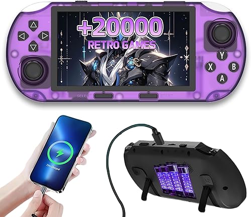 SF3000 - Consola de juegos portátil retro, más de 20000 juegos, salida de TV HD, consola de juegos retro, libro electrónico, música, reproducción de