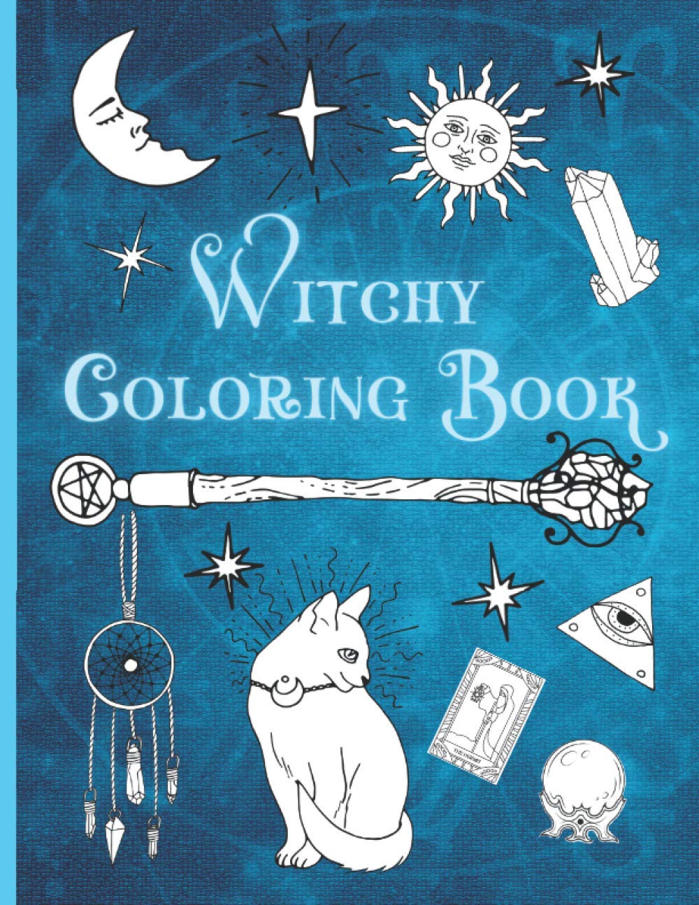Witchy Coloring Book: Fun Witchy Gift with 35 Coloring Designs