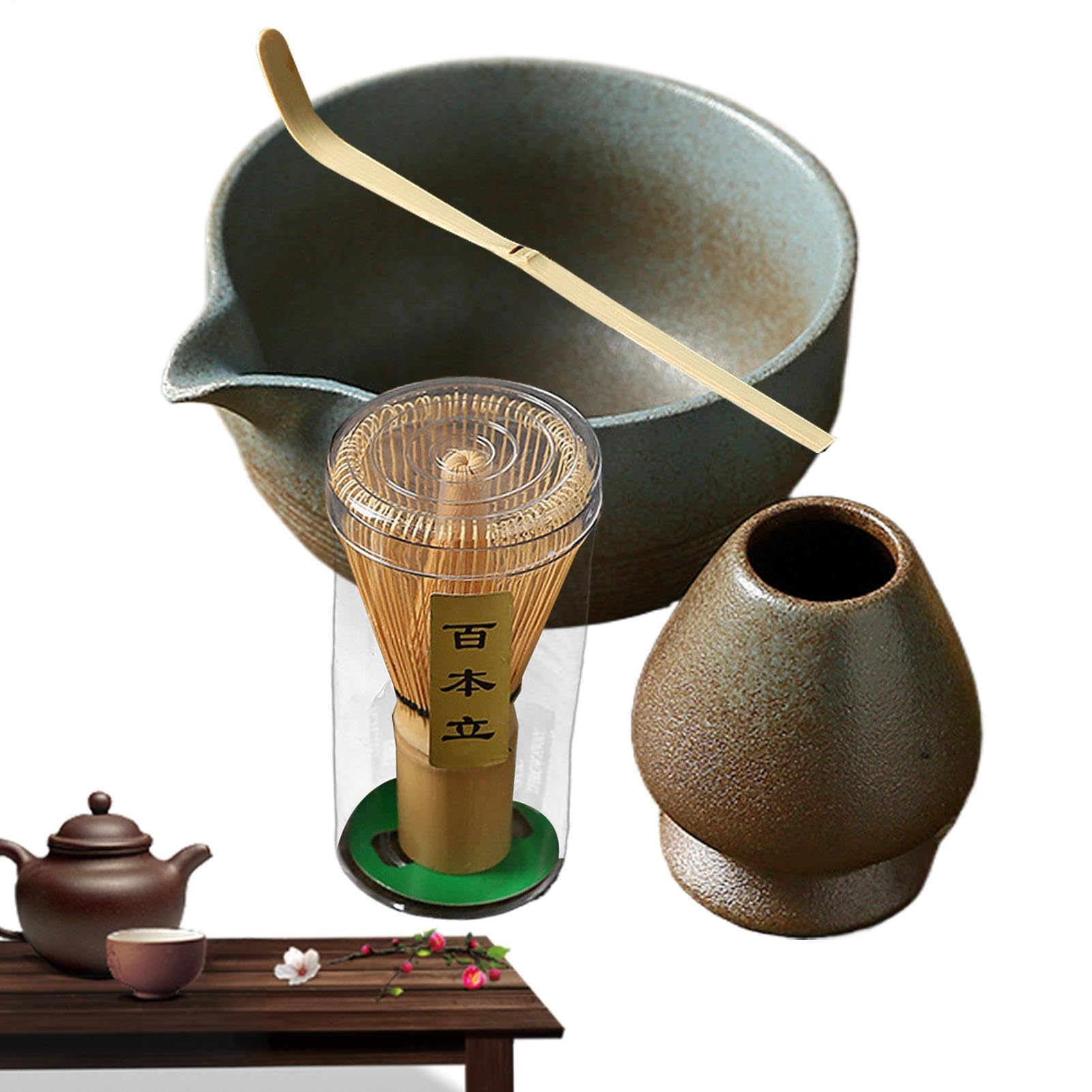 Juego de batidor de – Tazón de, boquilla de té japonés