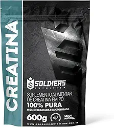 Creatina Monohidratada 600g - 100% Pura Importada - Soldiers Nutrition
