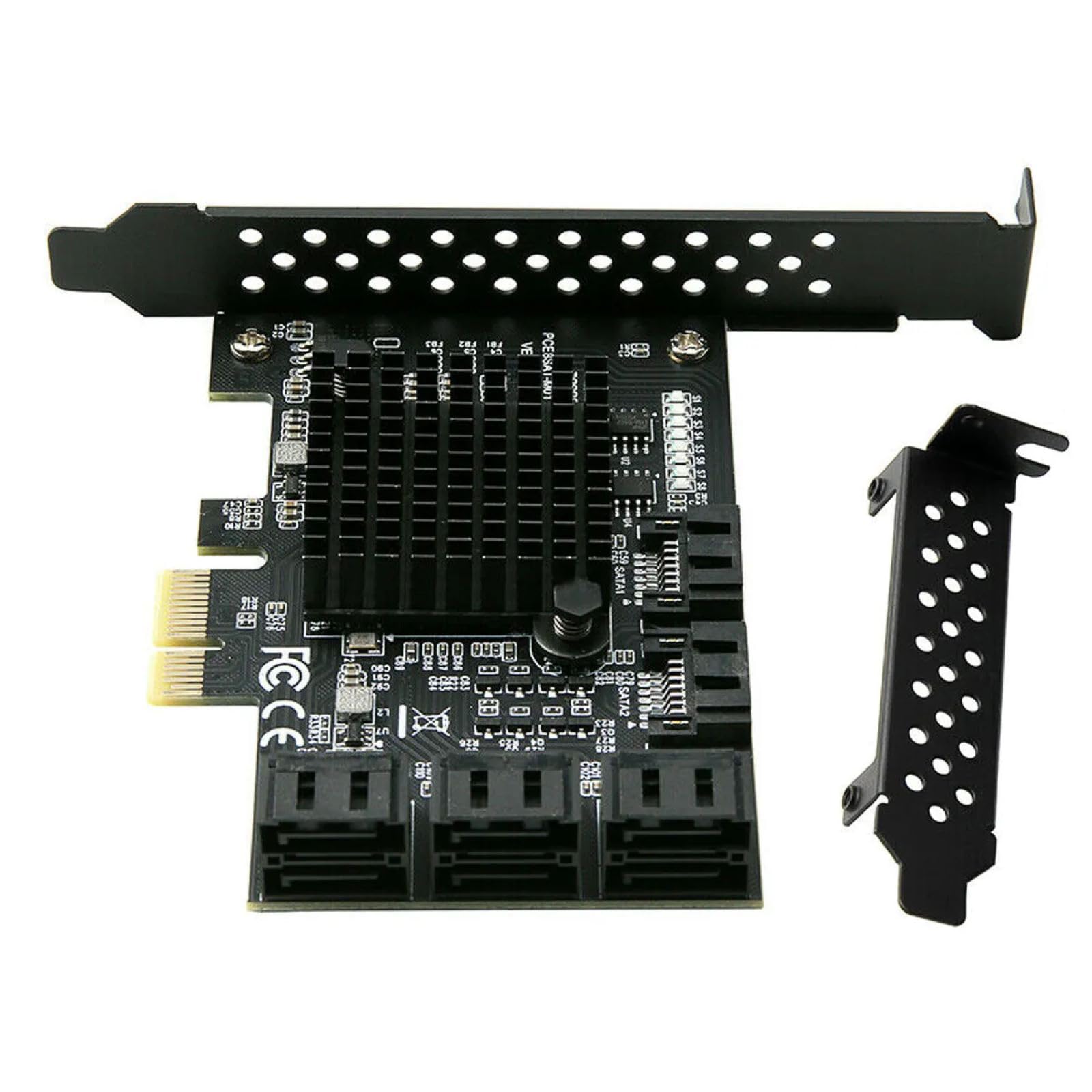 PCIE SATA Card 8 Port 6 Gbps SATA 3.0 Controller PCI Express Expansion Card with Low Profile Bracket