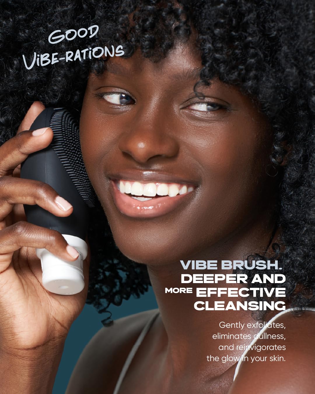 Buttah Skin by Dorion Renaud Buttah Vibe Cleansing Brush with Stand – New & Improved Technology for Deep Cleansing & Gentle Exfoliation - Sonic Pulsating Face Brush - 2-Speed for Men & Women