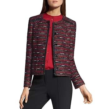 Basler Womens Red Striped Blazer Jacket Size: 22 at Amazon Basler Womens Red Striped Blazer Jacket Size: 22 at Amazon