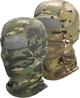 1 Piece Unisex Tactical Camouflage Balaclava Face Mask, UV Protected Breathable Hood, Multipurpose for Skiing, Snowboardin... Price In India
