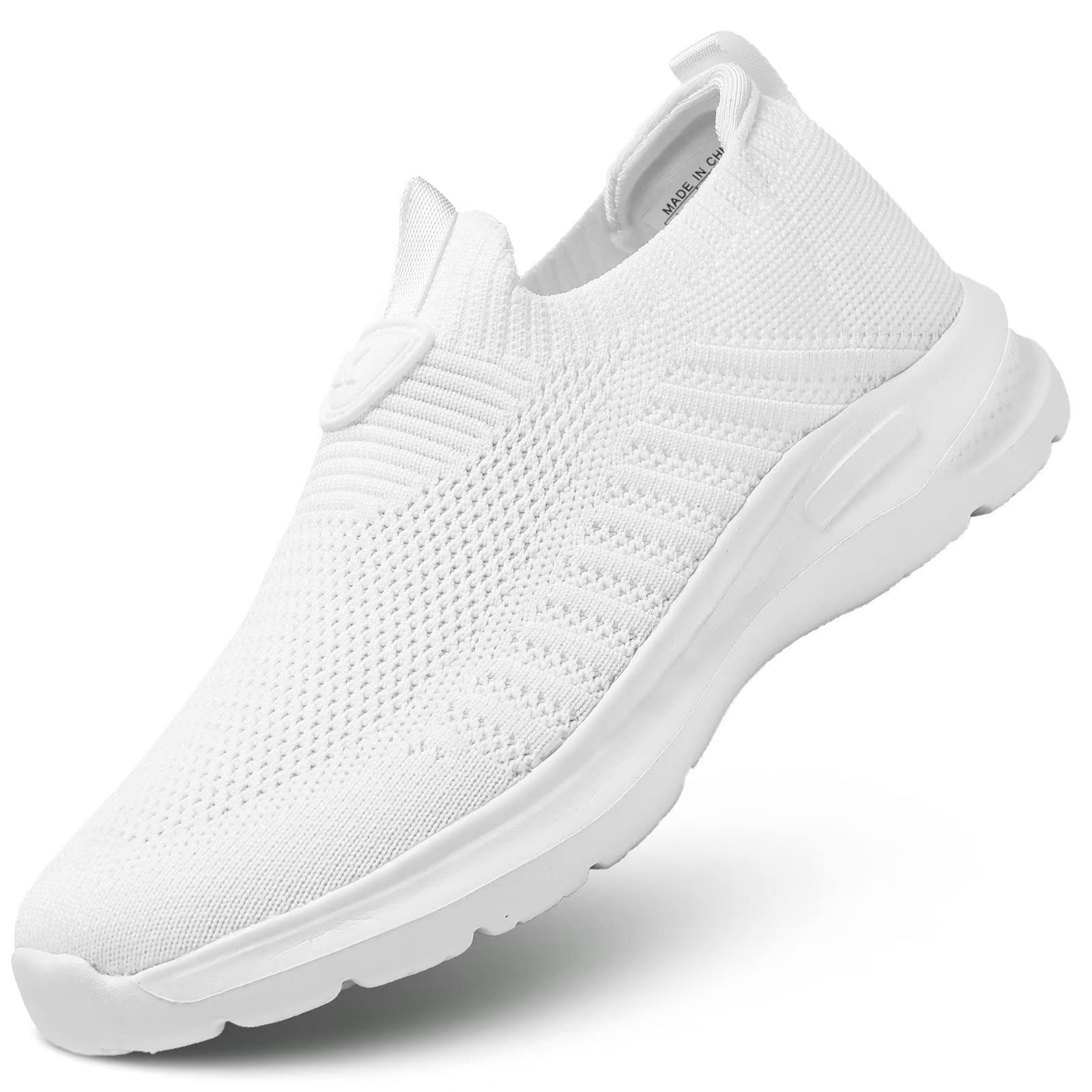 HetohecMens Walking Shoes Lightweight Breathe Mesh Running Shoes Slip On Fashion Tennis Sneakers Comfort Gym Workout Zapatos de Hombre