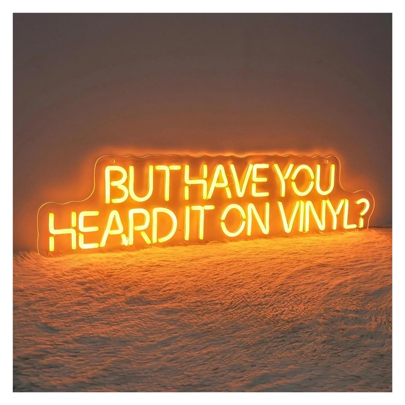 BYNGQW Hanging Art Neon Signs But Have You Heard It On Vinyl Neon Sign LED Light Dimmable USB Powered for Bar Home Bedroom Dorm Wall Art Decor 50cmx16cm(B)