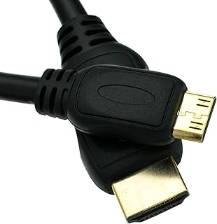 Cable Central LLC Mini HDMI Cable, High Speed with Ethernet, HDMI Male to Mini HDMI Male (Type C) for Camera and Tablet, 15 Feet