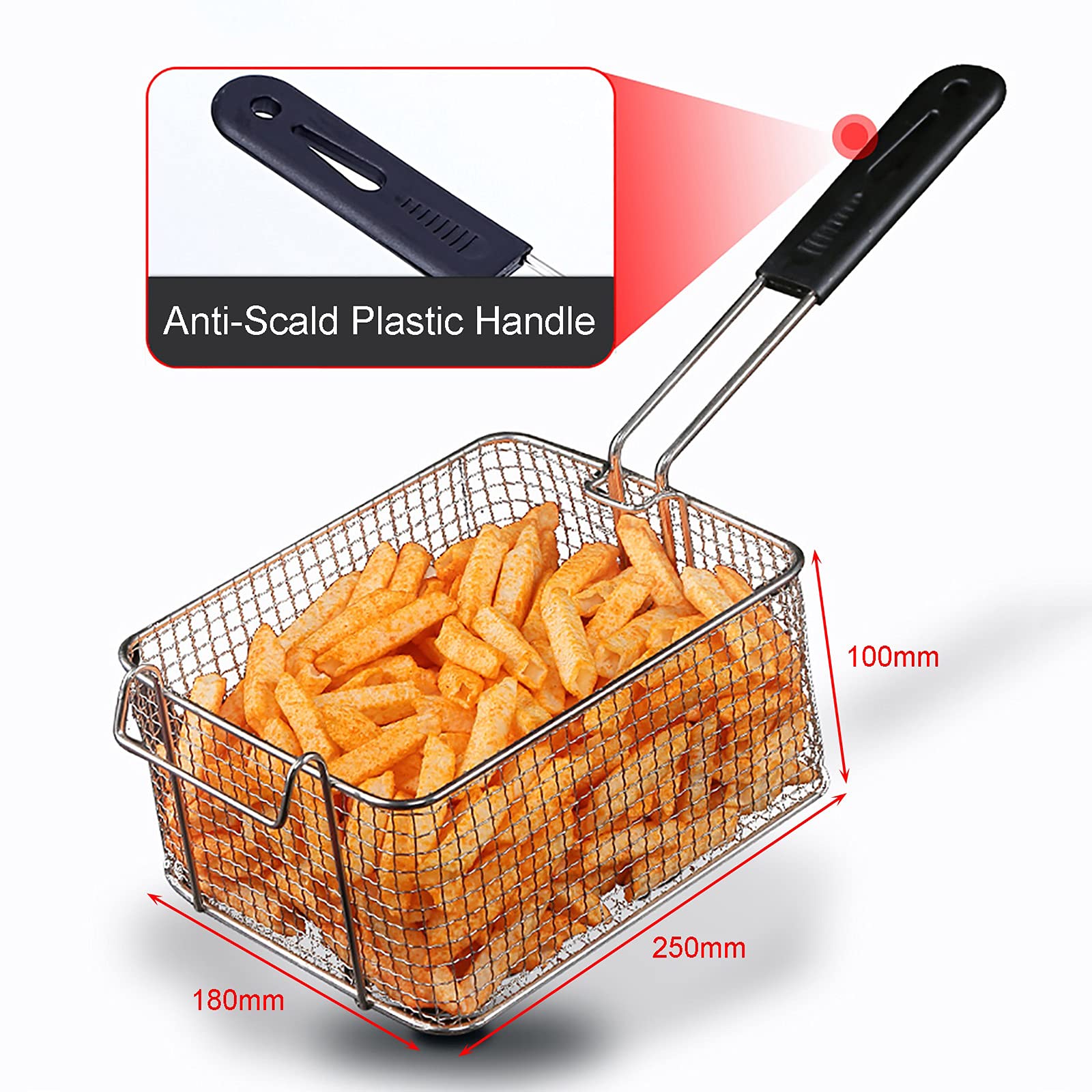 Friggitrice elettrica Commerciale, friggitrice Professionale da banco ad Alta capacità da 10L/20L, per ristoranti di Patatine Fritte, Fast Food, Snack Bar, Feste