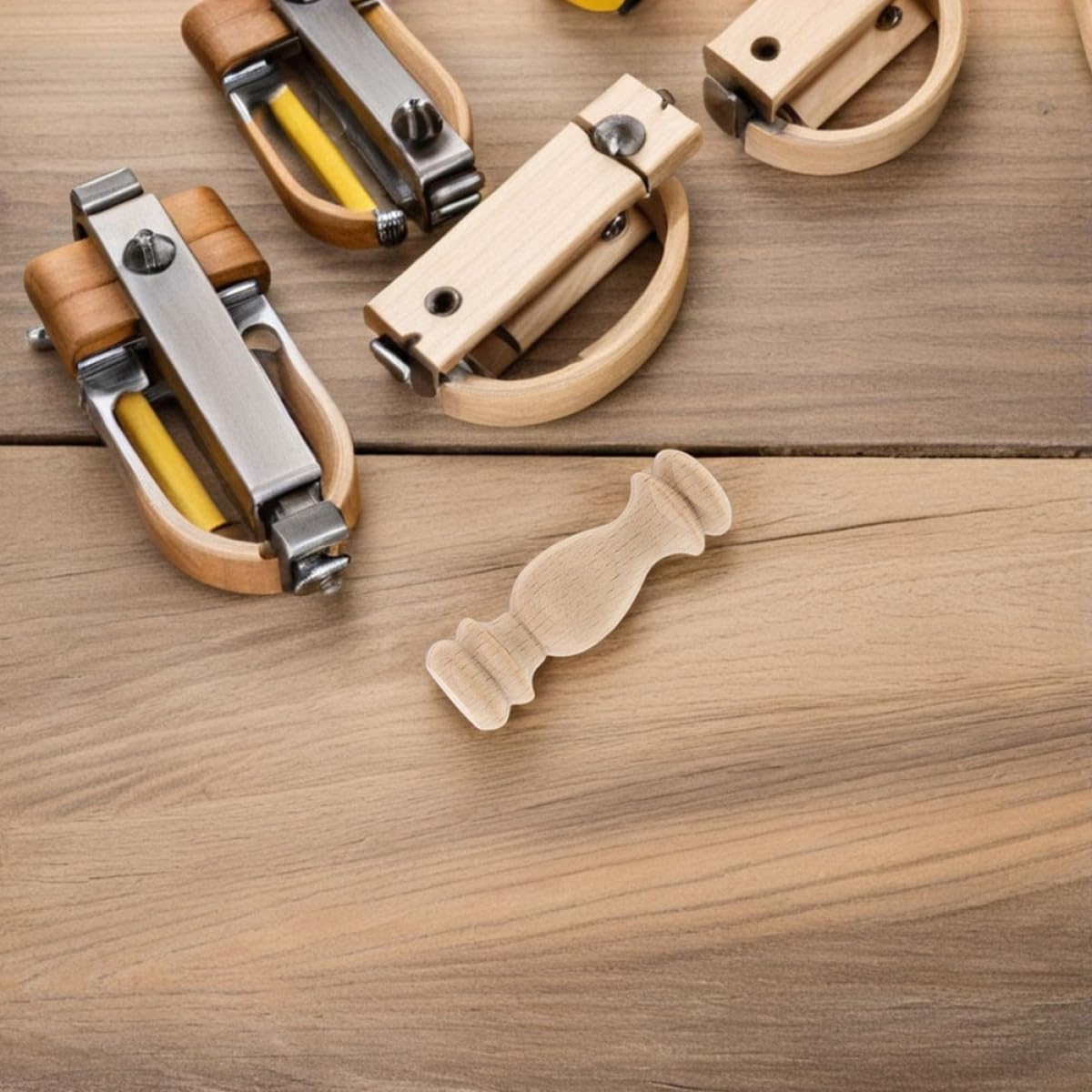 Generisch Massivholz Römische Säulenendstücke 12 Stück Beige 6 X 1,8cm für Treppengeländer und Möbel Selbstgemacht Bastelprojekte und Innenraumdekoration
