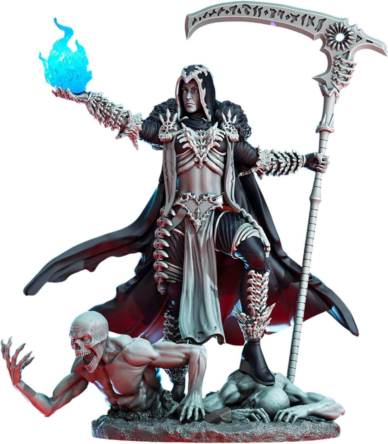 TYL Grimdark Organic Minis 18 Unpainted Miniature for War Gaming | RPG Scale Figures, Detailed Tabletop Board Game Accessories | Realistic Tabletop Miniatures (D, 32mm)