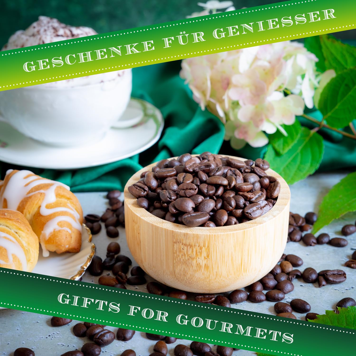 Hallingers Genuss Manufaktur Edel-Kaffee Geschenk-Set - schonend langzeitgeröstet bei niederen Temperaturen 10x "No. One" aus Peru, Geschenkidee für Frauen Männer