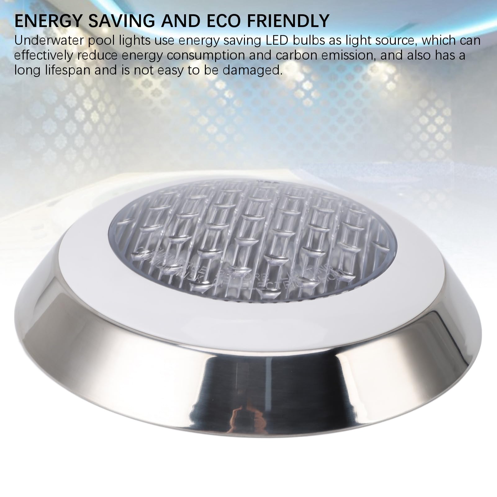 LED Poolleuchten, 3000 K Warmes Licht, Wasserdicht, Dekorative Einbau Tauchleuchten, Unterwasserleuchten für Teich, Bad, Spa (12w)