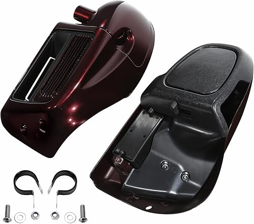 Miniatura 3 de HR3 Kit de bajadores de carenado ventilados de cereza trenzada a juego para Harley Road King refrigerado por agua 2014 y posteriores, Street Glide,