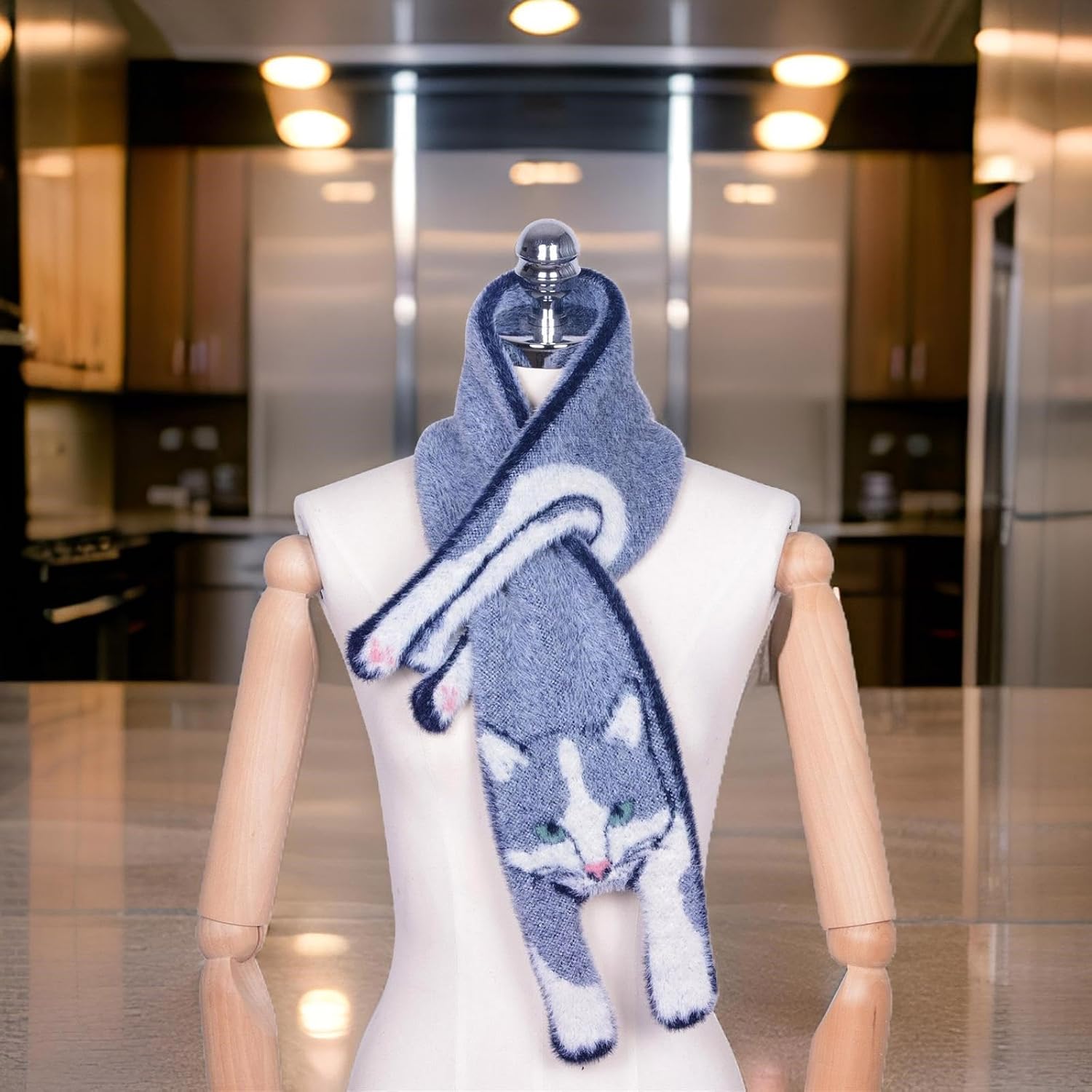 Scarf, Imitation Furs Winter Scarf for Winter Cartoon Neck Shawl Kids Warm Neckwear Outdoor Activity Scarves
