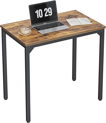 Amazon Co Jp Cubicubi 机 デスク パソコンデスク Pcデスク テーブル 幅80cmｘ奥行50cm ゲーミングデスク 勉強机 机 机pcデスク 作業机 学習机 つくえ 組立簡単 シンプル おしゃれ ブラウン 文房具 オフィス用品