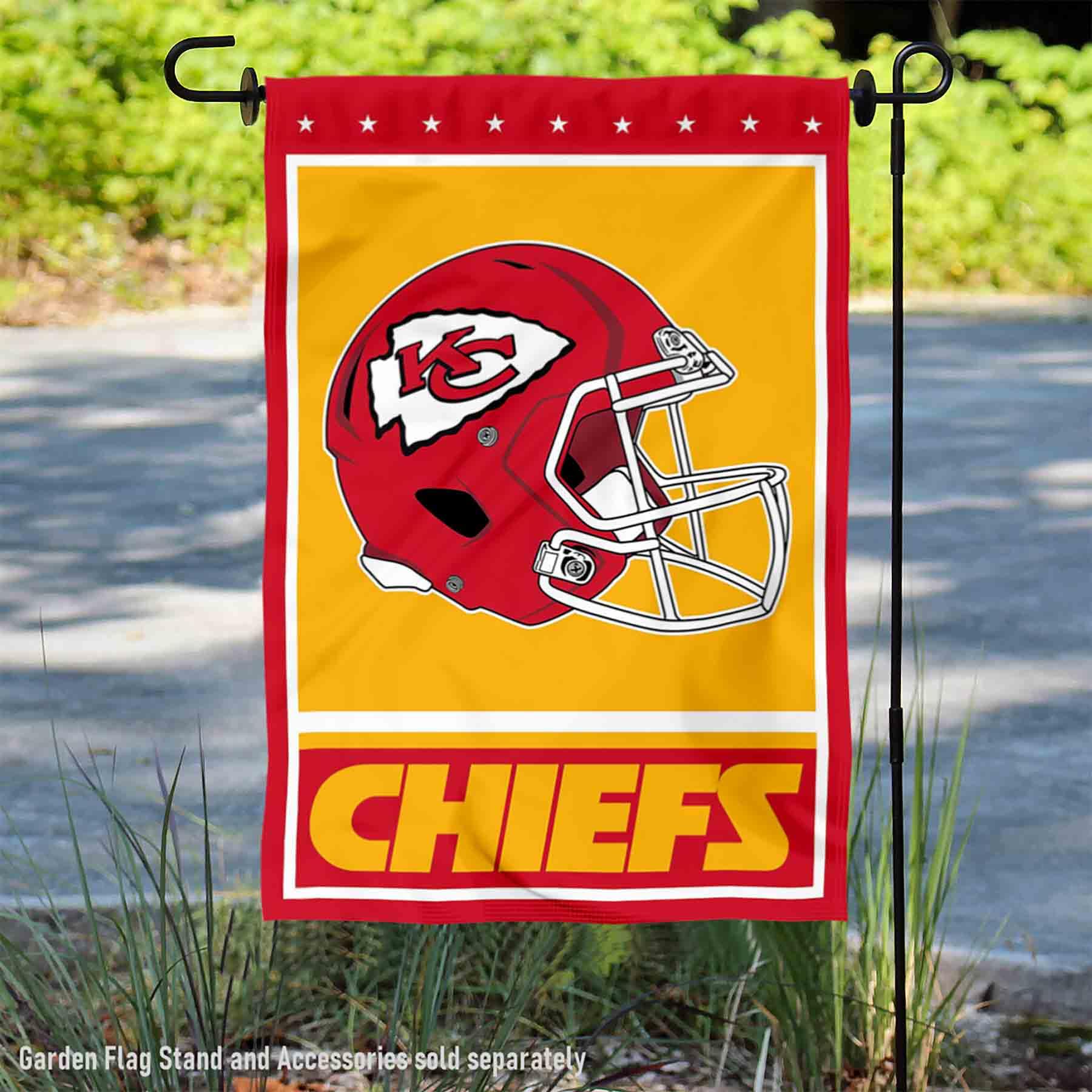 Wincraft Kansas City Chiefs - Bandera Decorativa para jardín