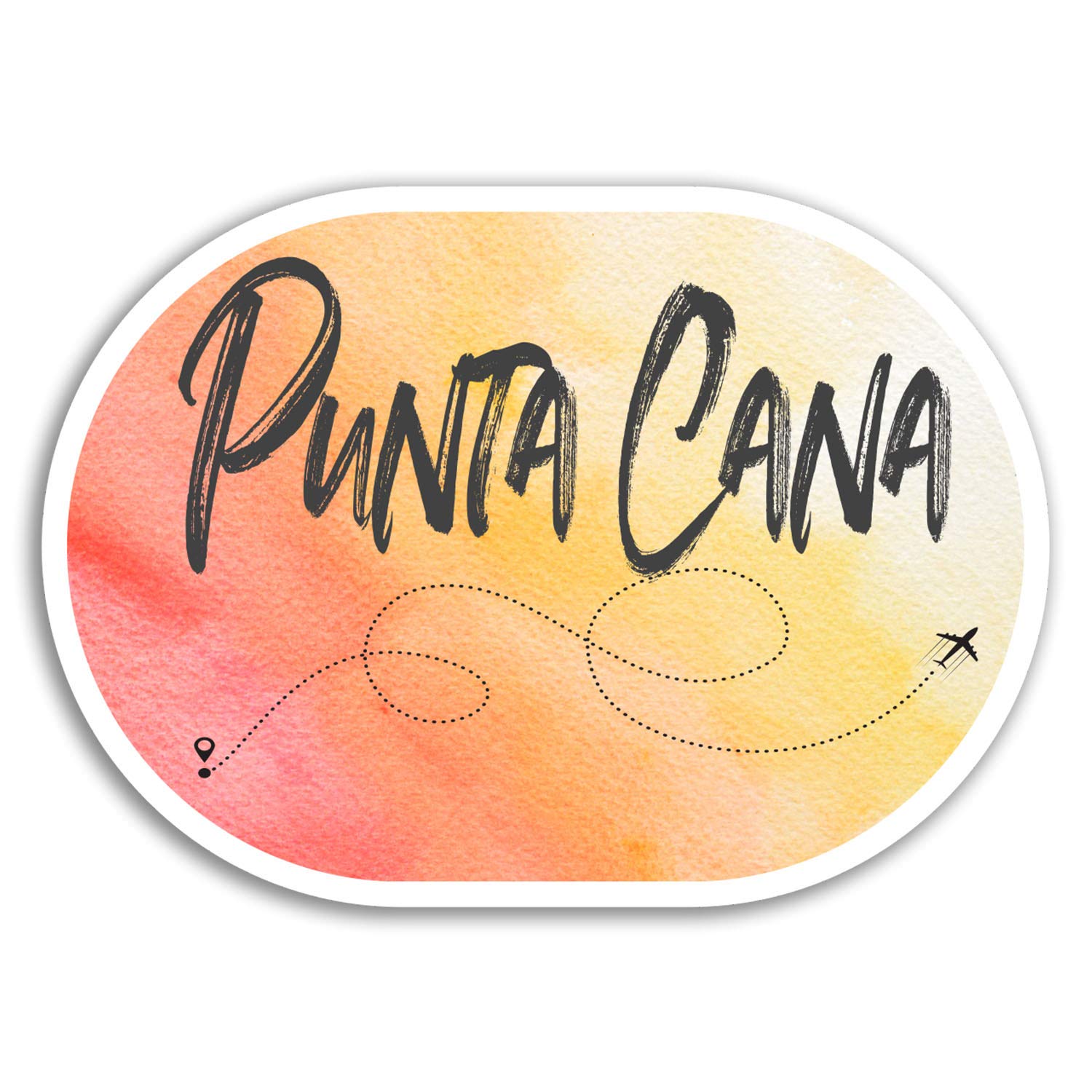 Destinationvinyl Multi 2 X 10Cm Punta Cana Vinyl Stickers - Dominican Republic Sticker Luggage #17918 (10Cm Wide)