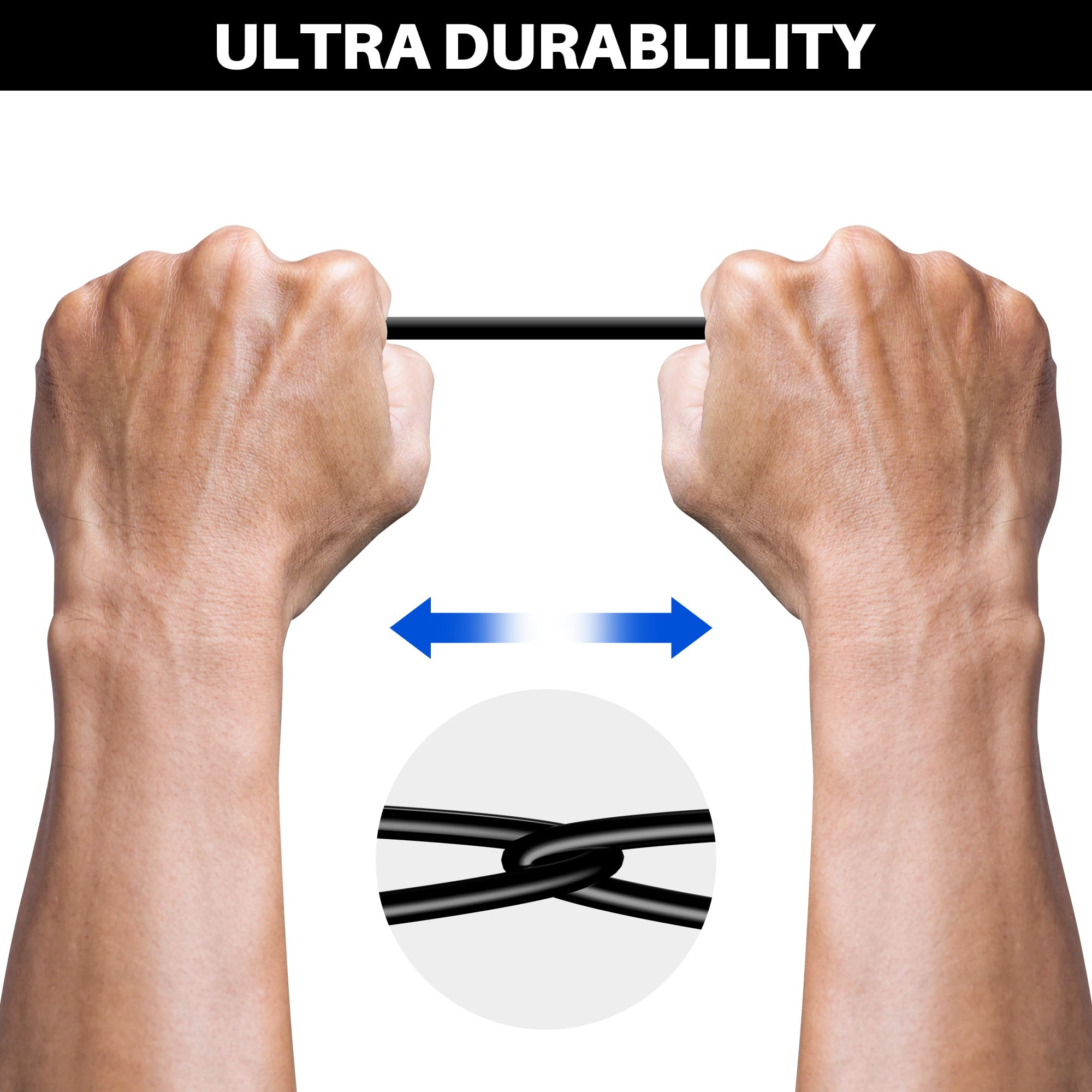 Cable Ethernet Cat 5E exterior de 50 m,de alta velocidad para conexiones a Internet rápidas con enchufe RJ-45,cable AWG24 de 1 Gbps,UTP，CCA，POE(negro)