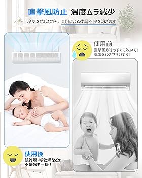 Amazon.co.jp: Umillion エアコン 風除け エアコン風よけカバー