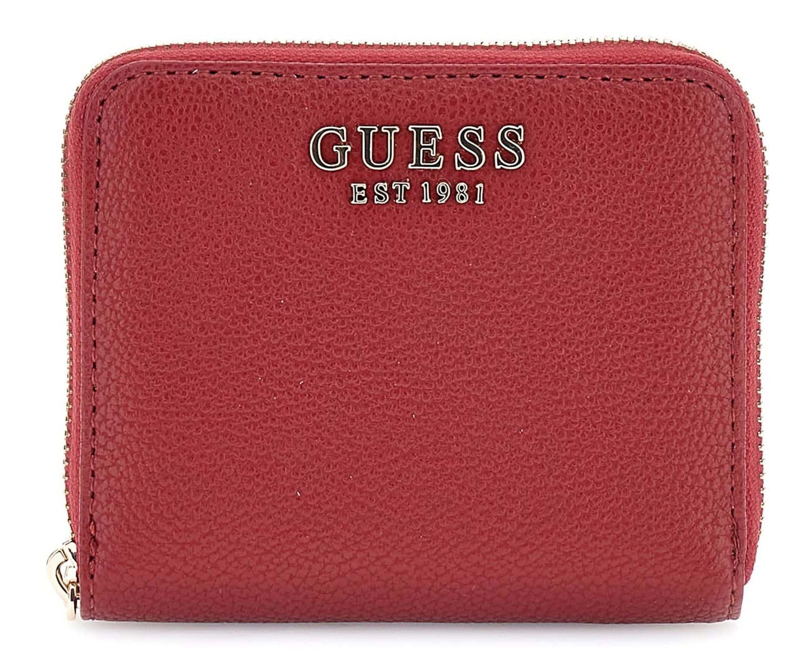GUESS Monedero Gregoria SLG Small Zip Around Wallet Red Rojo