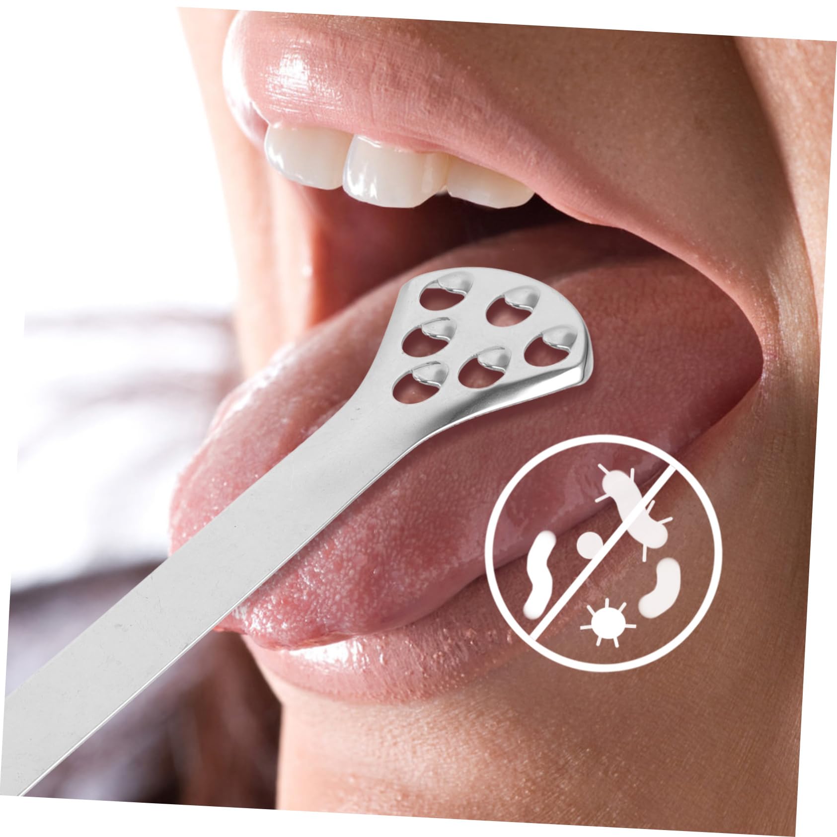 minkissy 10 Pezzi raschietto per lingua fornitura di denti pulisci lingua per adulti tongue scraper raschietto lingua spatola in silicone raschietto per l'igiene orale pulito detergente