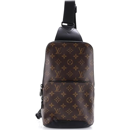 Louis Vuitton, Pre-Loved Avenue Sling Bag Macassar Monogram Canvas, Brown