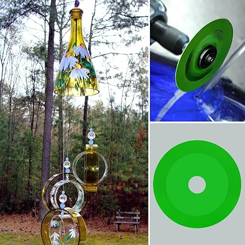 Miniatura 7 de LAIWOO Disco de corte de vidrio, disco indestructible de 4 pulgadas para amoladora, sierra de vidrio hoja de sierra ultrafina para moler vidrio,