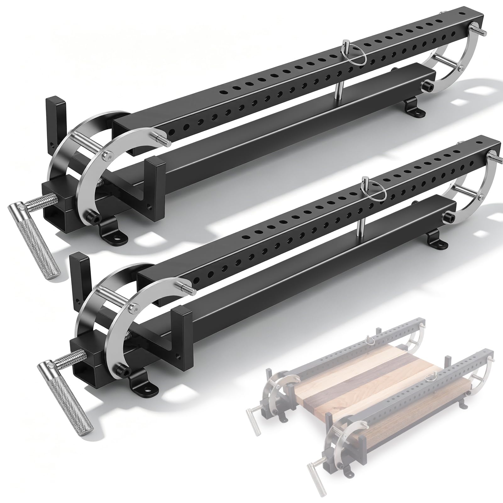 NBYTLT 2 Pack 24 Inch Panel Clamp, 4-Way Pressure Steel Parallel Clamps