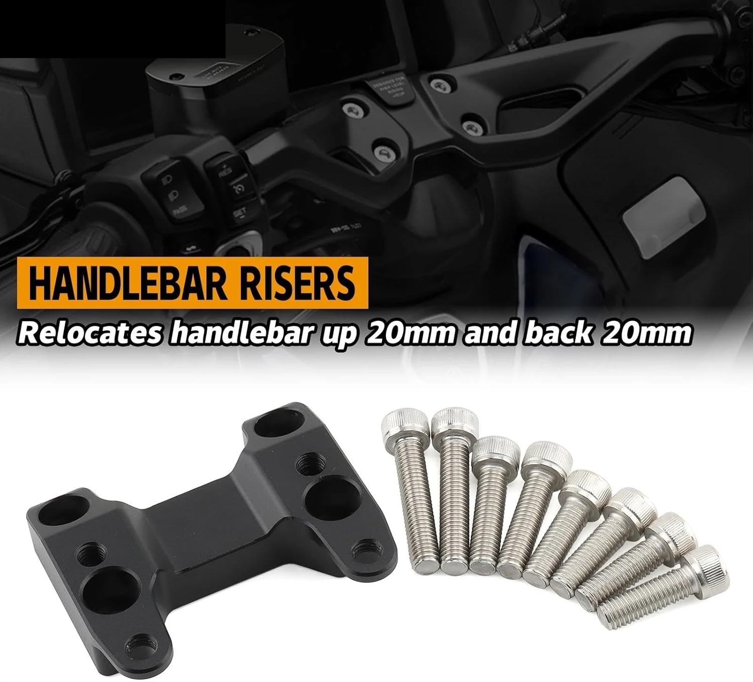 ハンドルバーライザー T-MAX560用 2022 2023 2024 オートバイハンドルバーライザーハンドルバーライザークランプバ