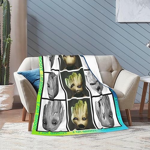 Miniatura 7 de I am grroot - Manta de franela de felpa para sofá, cama y sofá, 50 x 40 pulgadas
