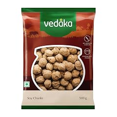Amazon Brand - Vedaka Soy Chunks | 500 g | Naturally Rich in Fiber and Protein | No Artificial Flavours & No Preservatives