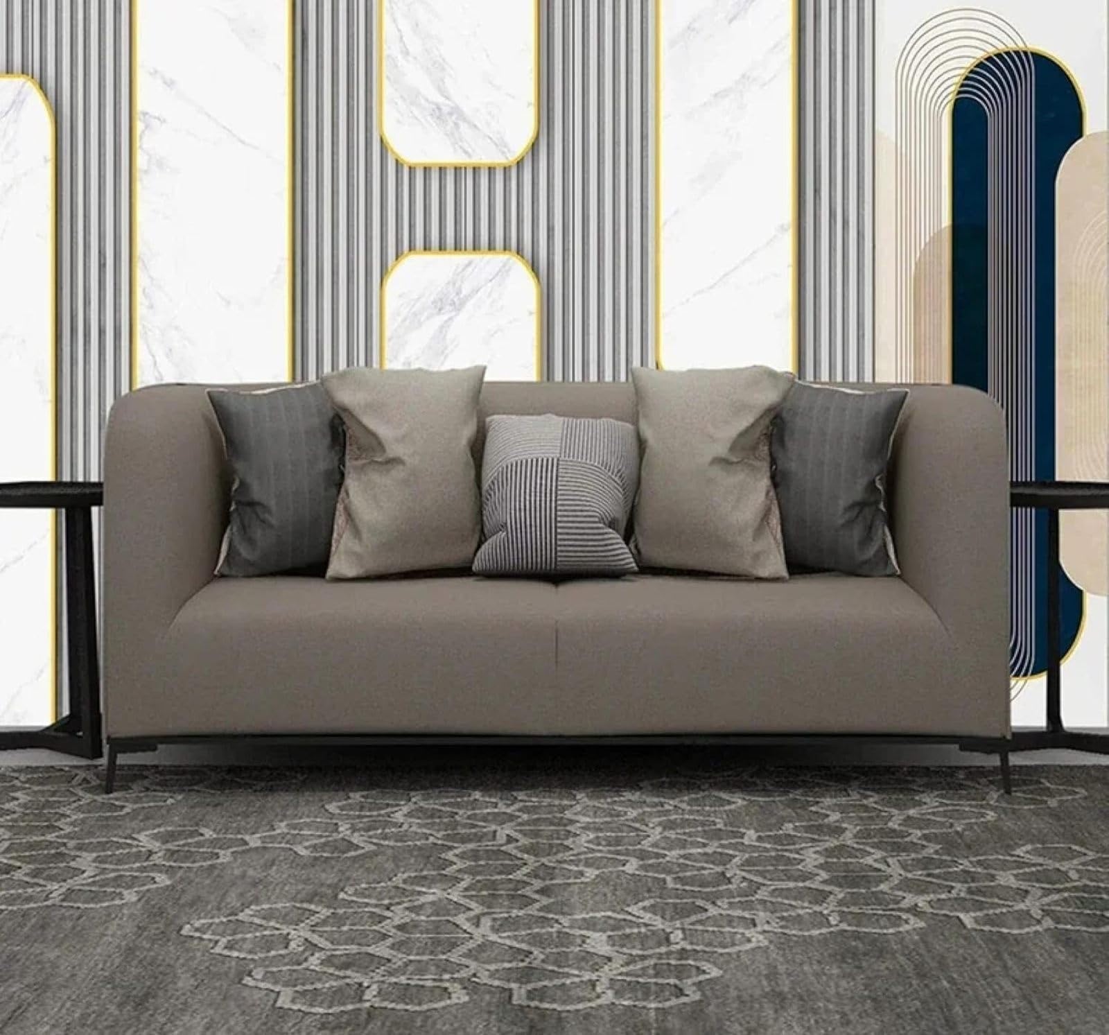 XLMING Abstract Design Geometric Patterns Unique 3D Wallpaper Luxury Home Dining Decor Paste Sofa Living Room The Wall for Bedroom Mural-250cm×170cm