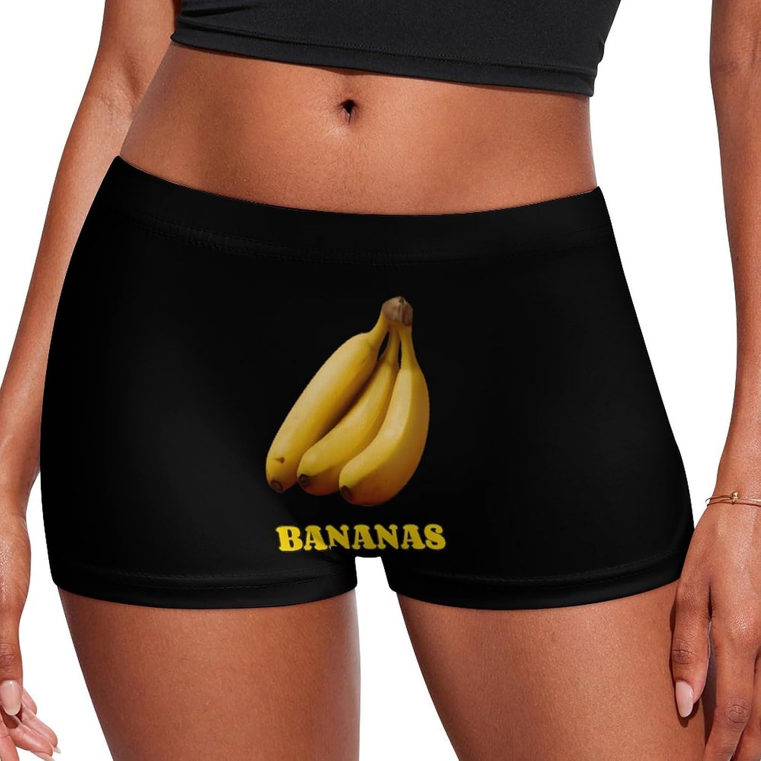 Banana Fashion Women's Boxer Briefs Breathable Underpants Trunks Stretch Underwear