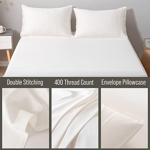 Miniatura 3 de Bella Coterie - Juego de fundas de almohada de lujo de tamaño estándar, viscosa cultivada orgánicamente hecha de bambú, ultra suave, refrescante, 2