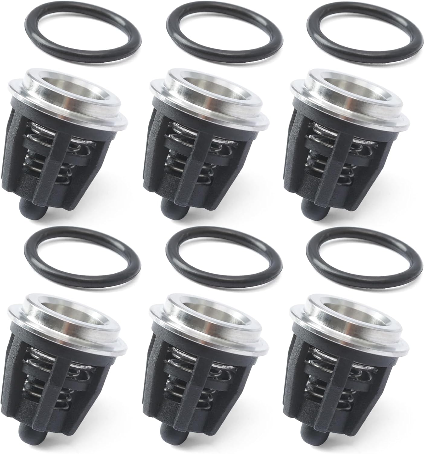 6PCS 70-0009 Pressure Washer Pump Check Valve Kit Replacement for Mi-T-M for InterPump 47 49 50 51 Series 758-543 36.7032.01 Kit01 K01, Replace 700009