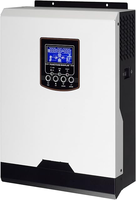 Iconica 2000W 24V hybrid pure sine wave inverter with 50A solar charge controller, 20A mains battery charger and UPS - for off-grid or remote areas without power or with unstable electricity supply